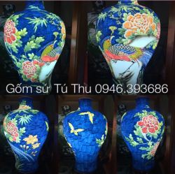 Đèn dáng dế bé phù dung trĩ băng xanh