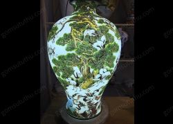 Đèn dáng dế vẽ tay bách hạc