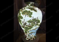 Đèn dáng dế vẽ tay bách hạc