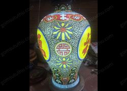 Đèn đùi dế hoa văn Phúc - Lộc - Thọ