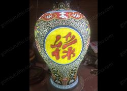 Đèn đùi dế hoa văn Phúc - Lộc - Thọ