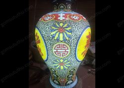 Đèn đùi dế hoa văn Phúc - Lộc - Thọ