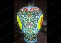 Đèn đùi dế hoa văn Phúc - Lộc - Thọ